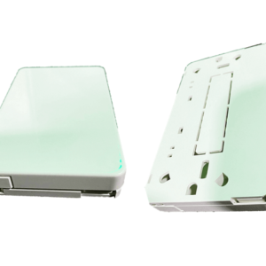 Cajas terminales de fibra óptica, blanca con accesorios